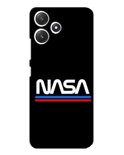 Чехол для Xiaomi POCO M6 Pro (5G) с картинкой «NASA — классика Red Blue»