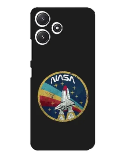 Чехол для Xiaomi POCO M6 Pro (5G) с картинкой «NASA — эмблема миссии»