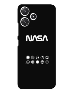 Чехол для Xiaomi POCO M6 Pro (5G) с картинкой «NASA — технический принт»