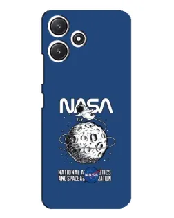 Чехол для Xiaomi POCO M6 Pro (5G) с картинкой «NASA — лунная миссия»