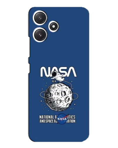 Чехол для Xiaomi POCO M6 Pro (5G) с картинкой «NASA — лунная миссия»