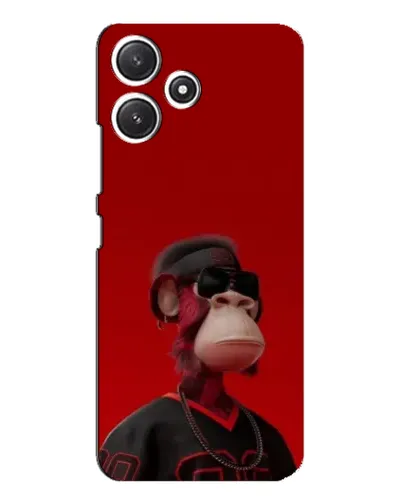 Чехол для Xiaomi POCO M6 Pro (5G) с картинкой «Bored Ape в красном»