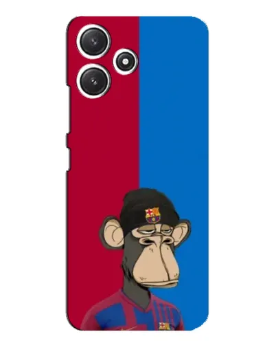 Чехол для Xiaomi POCO M6 Pro (5G) с картинкой «Bored Ape — фанат Барсы»