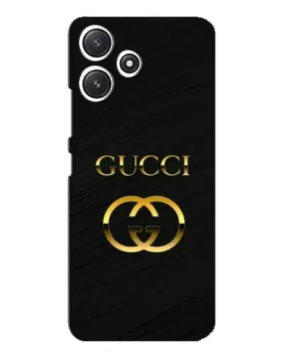 Чехол для Xiaomi POCO M6 Pro (5G) с картинкой «Золотой логотип Gucci»