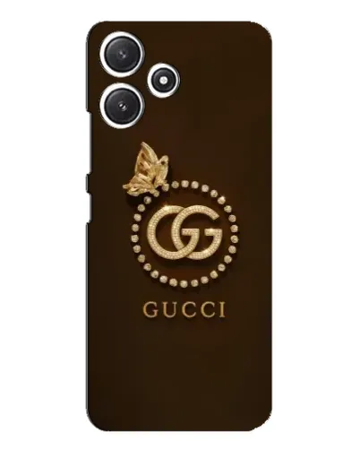 Чехол для Xiaomi POCO M6 Pro (5G) с картинкой «Gucci — золотая бабочка»