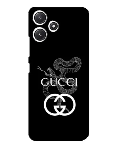 Чехол для Xiaomi POCO M6 Pro (5G) с картинкой «Gucci — серебряная змея»