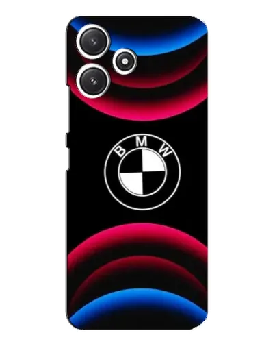 Чехол для Xiaomi POCO M6 Pro (5G) с картинкой «Логотип BMW и неоновые дуги» Чехол для Xiaomi POCO M6 Pro (5G) с картинкой «Логотип BMW и неоновые дуги»