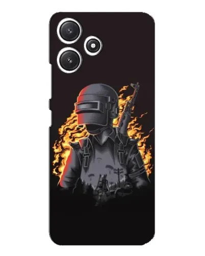 Чехол для Xiaomi POCO M6 Pro (5G) с картинкой «PUBG — огненный силуэт» Чехол для Xiaomi POCO M6 Pro (5G) с картинкой «PUBG — огненный силуэт»
