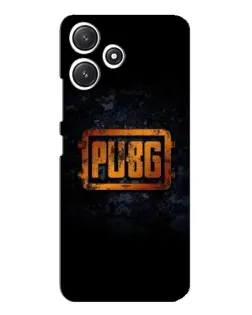 Чехол для Xiaomi POCO M6 Pro (5G) с картинкой «PUBG — золотой логотип»