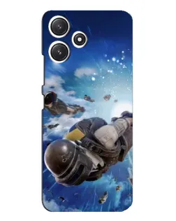 Чехол для Xiaomi POCO M6 Pro (5G) с картинкой «Десант PUBG — прыжок»