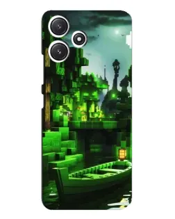 Чехол для Xiaomi POCO M6 Pro (5G) с картинкой «Minecraft лесной пейзаж»