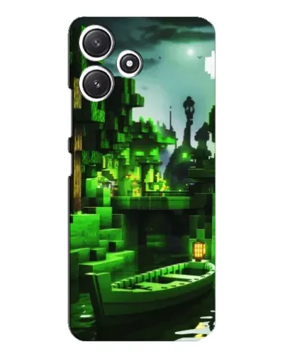 Чехол для Xiaomi POCO M6 Pro (5G) с картинкой «Minecraft лесной пейзаж»