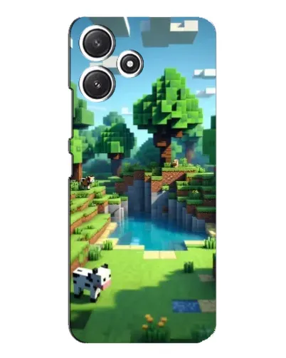 Чехол для Xiaomi POCO M6 Pro (5G) с картинкой «Minecraft летний день»