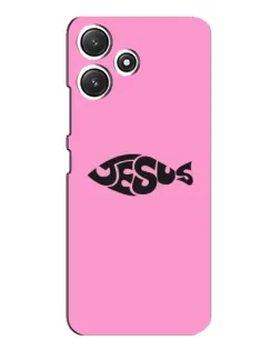 Чехол для Xiaomi POCO M6 Pro (5G) с картинкой «Розовый символ  Jesus»