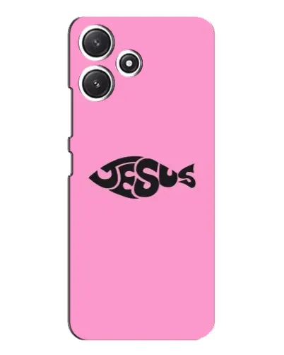Чехол для Xiaomi POCO M6 Pro (5G) с картинкой «Розовый символ  Jesus»