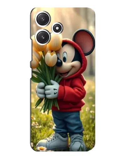 Чехол для Xiaomi POCO M6 Pro (5G) с картинкой «Микки с тюльпанами» Чехол для Xiaomi POCO M6 Pro (5G) с картинкой «Микки с тюльпанами»