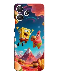 Чехол для Xiaomi POCO M6 Pro (5G) с картинкой «Космический фастфуд»