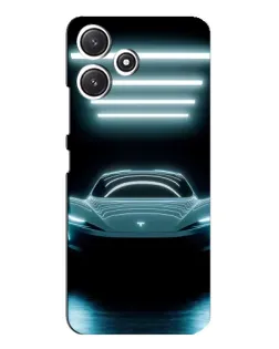 Чехол для Xiaomi POCO M6 Pro (5G) с картинкой «Tesla в неоне» Чехол для Xiaomi POCO M6 Pro (5G) с картинкой «Tesla в неоне»