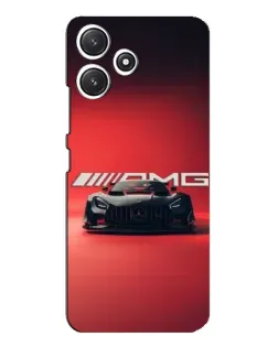 Чехол для Xiaomi POCO M6 Pro (5G) с картинкой «Mercedes AMG — красная линия»