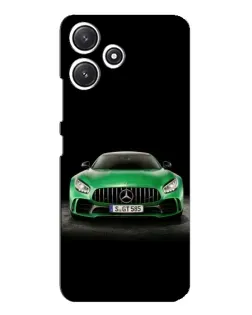 Чехол для Xiaomi POCO M6 Pro (5G) с картинкой «Mercedes — неоновый лого»