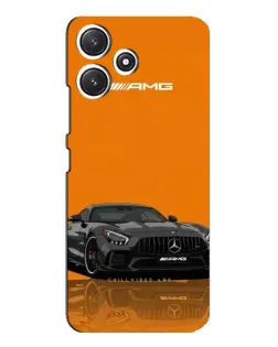 Чехол для Xiaomi POCO M6 Pro (5G) с картинкой «Оранжевый Mercedes AMG»
