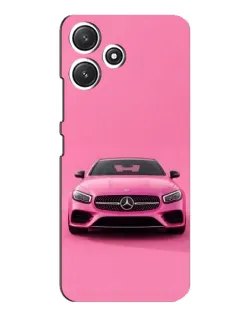 Чехол для Xiaomi POCO M6 Pro (5G) с картинкой «Розовый Mercedes AMG»