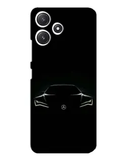 Чехол для Xiaomi POCO M6 Pro (5G) с картинкой «Mercedes — силуэт авто»