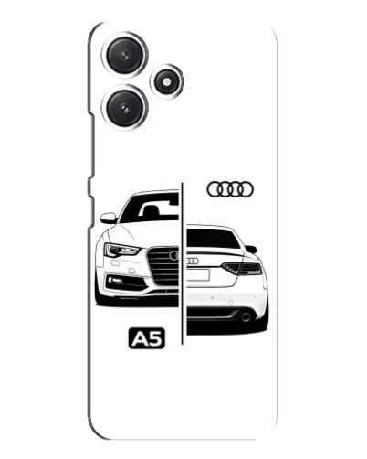 Чехол для Xiaomi POCO M6 Pro (5G) с картинкой «Audi — контрастный дизайн» Чехол для Xiaomi POCO M6 Pro (5G) с картинкой «Audi — контрастный дизайн»
