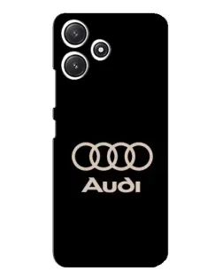 Чехол для Xiaomi POCO M6 Pro (5G) с картинкой «Audi — золотой логотип»