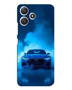Чехол для Xiaomi POCO M6 Pro (5G) с картинкой «Audi — голубая энергия»