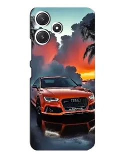 Чехол для Xiaomi POCO M6 Pro (5G) с картинкой «Audi — закат»