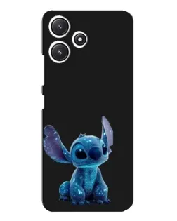 Чехол для Xiaomi POCO M6 Pro (5G) с картинкой «Стич на черном»