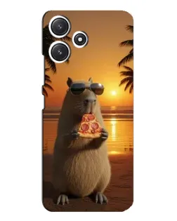 Чехол для Xiaomi POCO M6 Pro (5G) с картинкой «Капибара с пиццей» Чехол для Xiaomi POCO M6 Pro (5G) с картинкой «Капибара с пиццей»