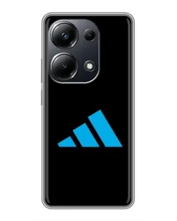 Чехол для Xiaomi POCO M6 Pro с картинкой «Adidas Cyan Logo»