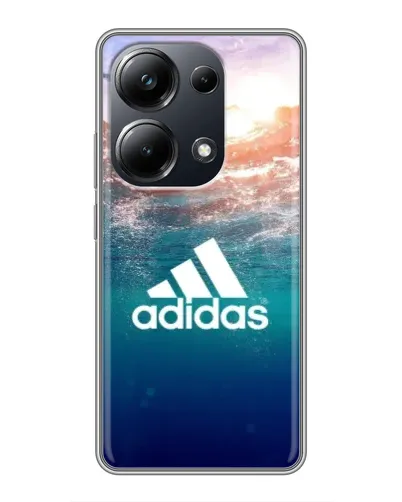 Чехол для Xiaomi POCO M6 Pro с картинкой «Океанская глубина адидас» Чехол для Xiaomi POCO M6 Pro с картинкой «Океанская глубина адидас»