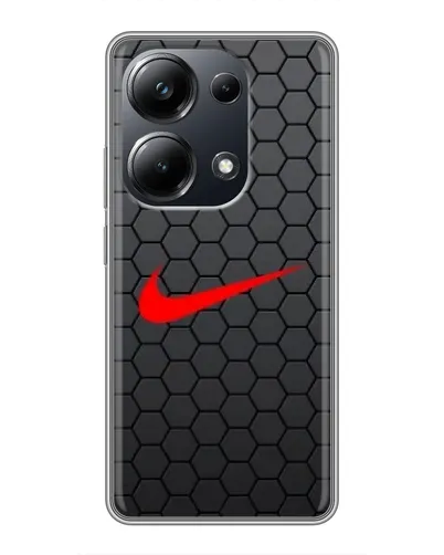 Чехол для Xiaomi POCO M6 Pro с картинкой «Nike — карбоновая сетка» Чехол для Xiaomi POCO M6 Pro с картинкой «Nike — карбоновая сетка»