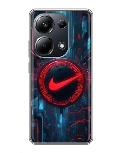 Чехол для Xiaomi POCO M6 Pro с картинкой «Техногенный стиль Nike» Чехол для Xiaomi POCO M6 Pro с картинкой «Техногенный стиль Nike»