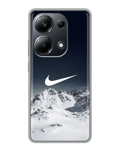 Чехол для Xiaomi POCO M6 Pro с картинкой «Nike — зимние горы» Чехол для Xiaomi POCO M6 Pro с картинкой «Nike — зимние горы»