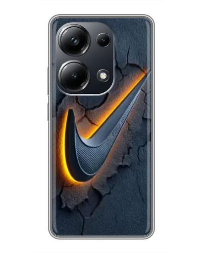 Чехол для Xiaomi POCO M6 Pro с картинкой «Объемный логотип Найк» Чехол для Xiaomi POCO M6 Pro с картинкой «Объемный логотип Найк»