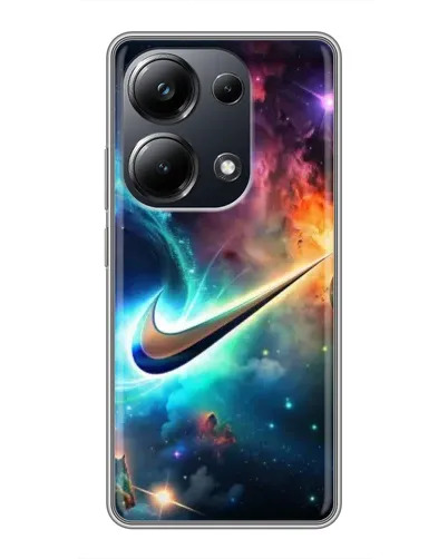 Чехол для Xiaomi POCO M6 Pro с картинкой «Космический Nike Swoosh» Чехол для Xiaomi POCO M6 Pro с картинкой «Космический Nike Swoosh»