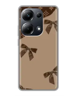 Чехол для Xiaomi POCO M6 Pro с картинкой «LV — кофейный атлас»