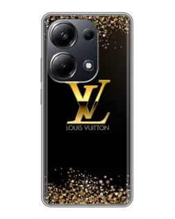 Чехол для Xiaomi POCO M6 Pro с картинкой «LV — золотые искры»