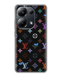 Чехол для Xiaomi POCO M6 Pro с картинкой «Цветная монограмма LV»