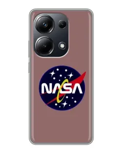 Чехол для Xiaomi POCO M6 Pro с картинкой «NASA — ретро космос» Чехол для Xiaomi POCO M6 Pro с картинкой «NASA — ретро космос»