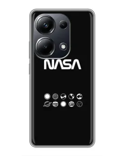 Чехол для Xiaomi POCO M6 Pro с картинкой «NASA — технический принт» Чехол для Xiaomi POCO M6 Pro с картинкой «NASA — технический принт»