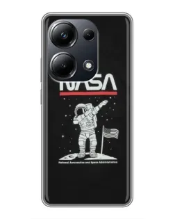 Чехол для Xiaomi POCO M6 Pro с картинкой «NASA — шагаем по Луне» Чехол для Xiaomi POCO M6 Pro с картинкой «NASA — шагаем по Луне»