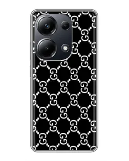 Чехол для Xiaomi POCO M6 Pro с картинкой «Gucci — сетчатый паттерн»