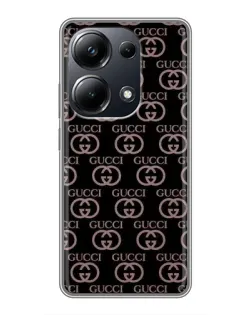 Чехол для Xiaomi POCO M6 Pro с картинкой «Классическая монограмма Gucci»