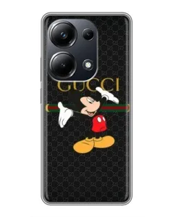 Чехол для Xiaomi POCO M6 Pro с картинкой «Микки Маус Gucci»