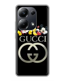 Чехол для Xiaomi POCO M6 Pro с картинкой «Gucci — герои Disney»